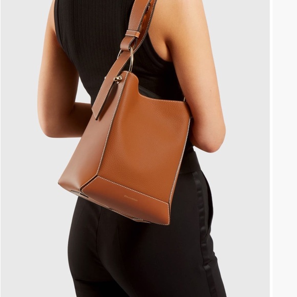 Strathberry Tan Crossbody Bag Midi Size - Picture 5 of 12